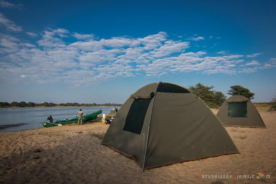 Campamento en Zambezi, Zambia