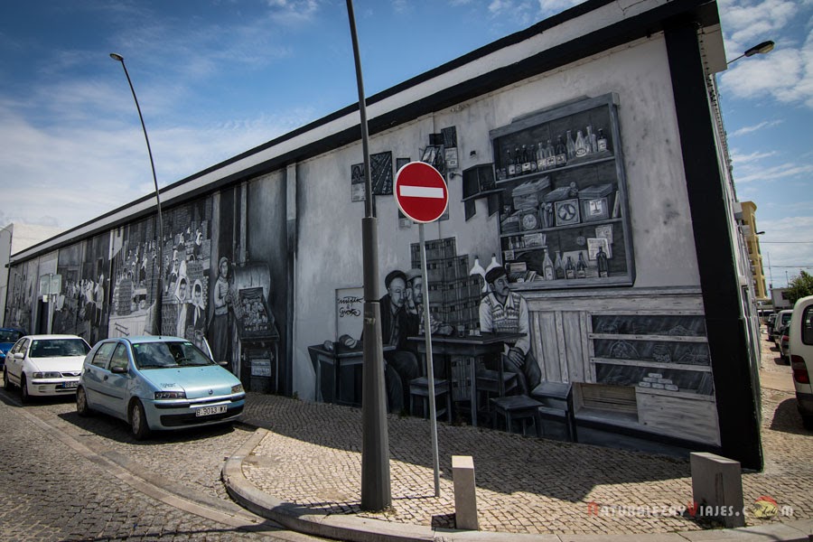 Grafitis conserveras de Olhão, Algarve