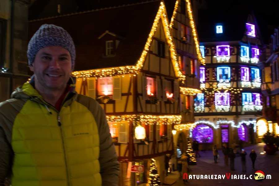 Antonio Ruiz en el Mercado de Navidad de Colmar, Alsacia
