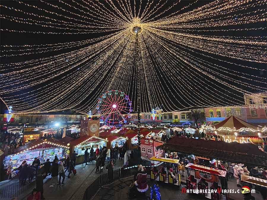 Mercado navidad sibiu rumanía