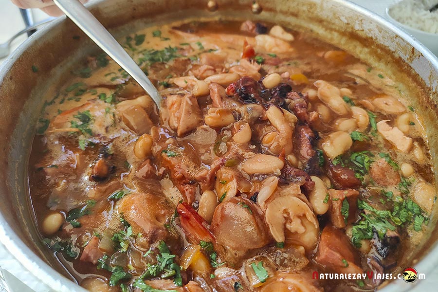 Feojoada de pulpo en Alentejo