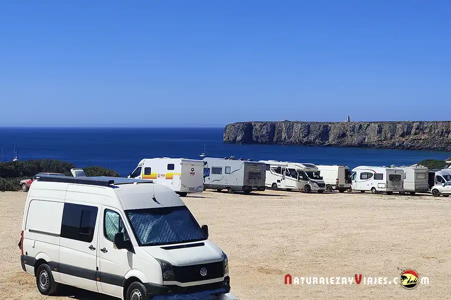 Autocaravanas en Mareta, Sagres