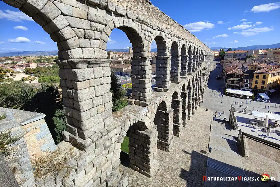 Acueducto de Segovia desde el mirador del Postigo