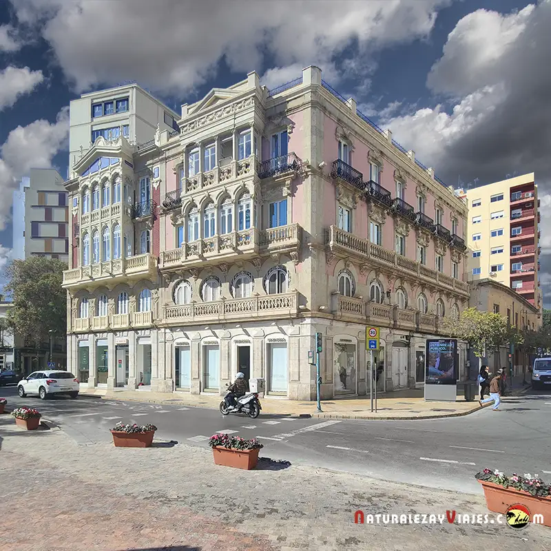 Edificios del centro histórico de Almería