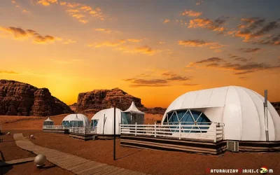 Mazayen Rum Camp: dormir en una burbuja en el desierto de Wadi Rum