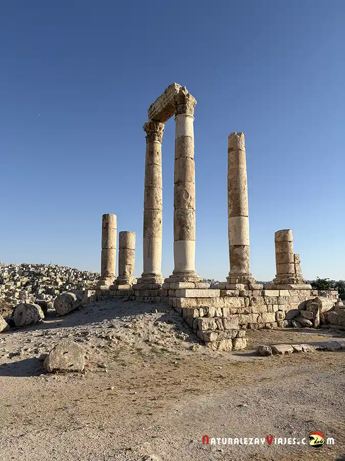 Templo de Hercules que ver en Jordania