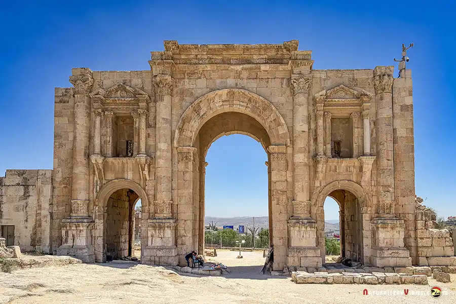 Arco de Adriano en Jerash Jordania