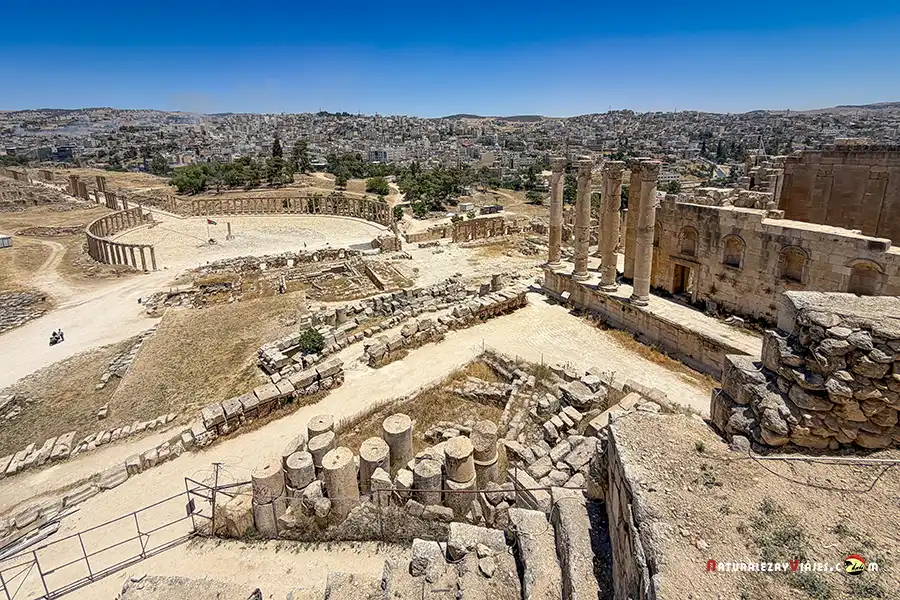 Jerash desde el Teatro Sur