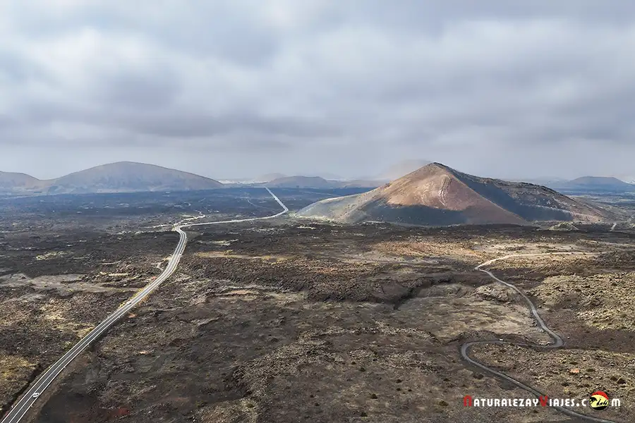 Paisaje volcanico que ver en Lanzarote